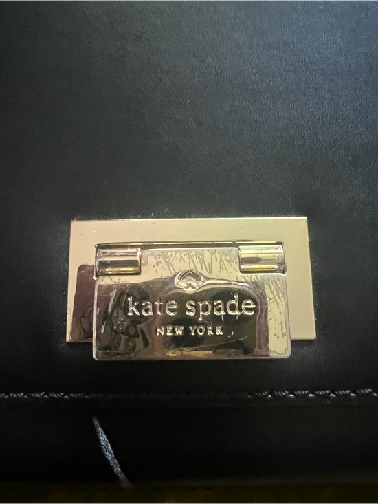 kate spade Handbags - kate spade Black Leather Crossbody with Gold-Tone Lock